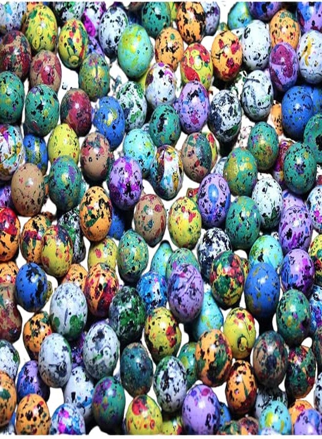 Parakh Multicolour Decorative Round Printed Balls Marble Pebbles for Vase Fillers, Glass Gems Stone, Aquarium Fish Tank, Party Decoration (44 Pcs) - Image 4